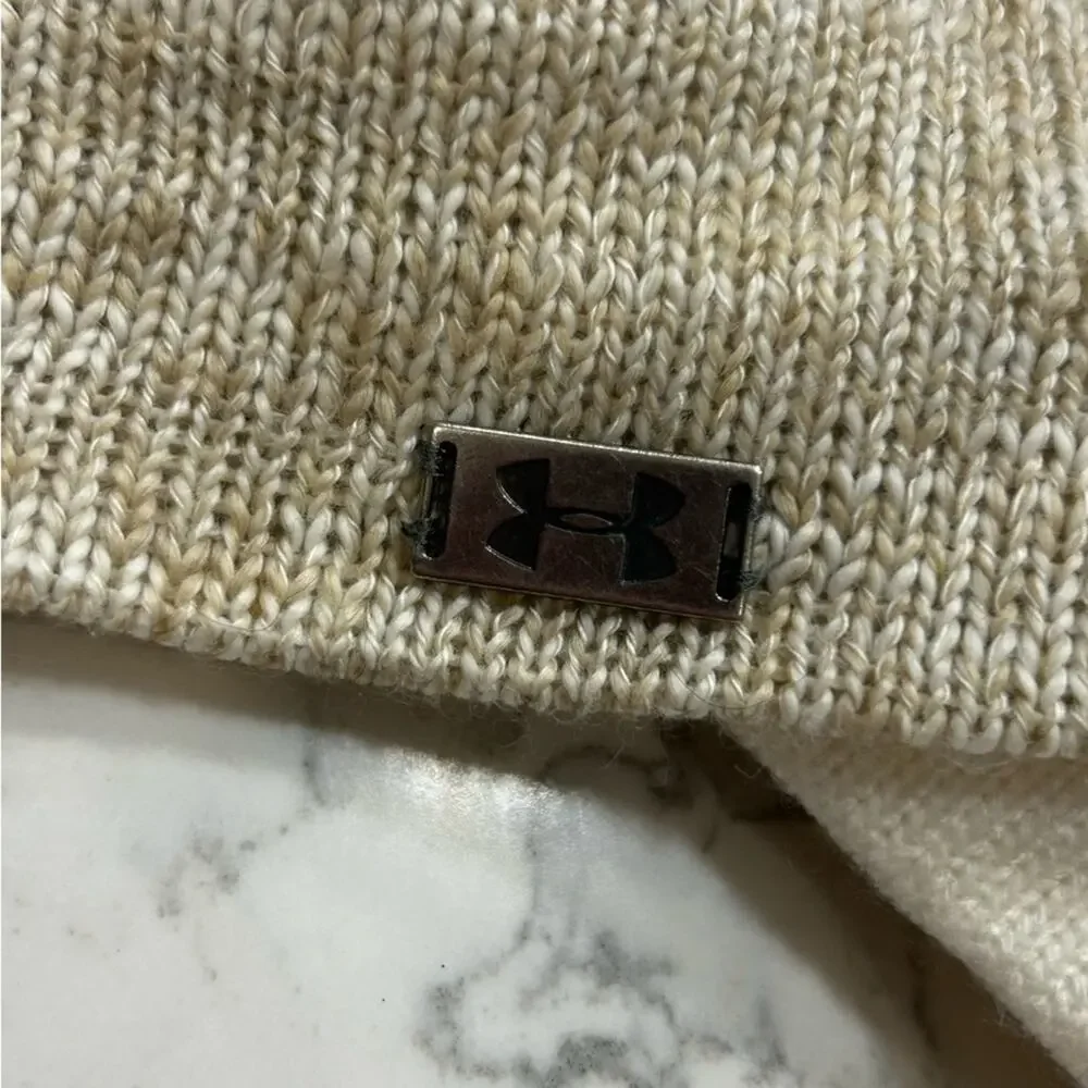 Under Armour‎ Tan Cream Thick Two Strap Cloth Headband